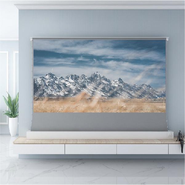 VIVIDSTORM S 3D ALR Motorized Tension Floor Rising Obsidian Long Throw Projector Screen High Gain