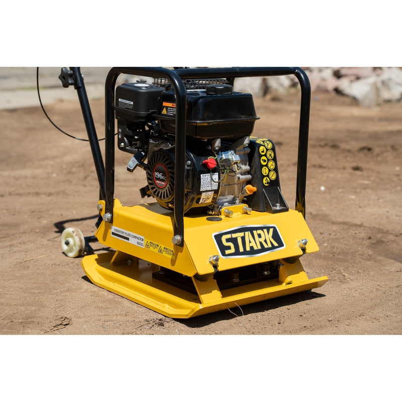 Stark USA KIT61021 Plate Compactor Gas 6.5hp 196cc Vibratory Construction KIT61021