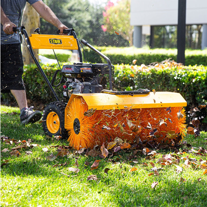 Stark USA 7HP Walk-Behind 31" Power Snow Sweeper Gas Driveway Walkway Dirt Broom 61026