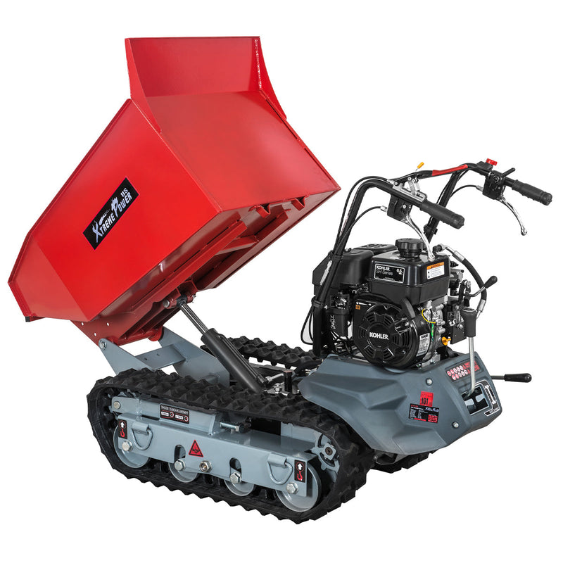 XtremepowerUS 61036 Track Wheel Barrow Gas 6.5hp Wheelbarrow All Terrain