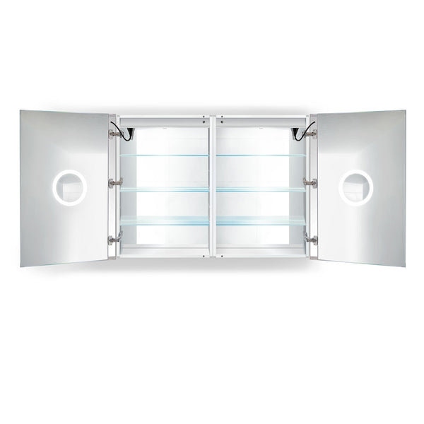 Krugg Svange 4836D 48" X 36" Double LED Medicine Cabinet with Dimmer & Defogger SVANGE4836D - Backyard Provider