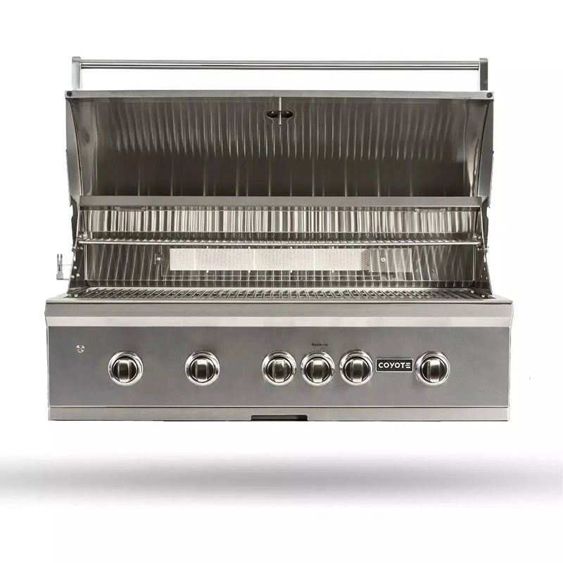 Coyote S-Series 42" Grill, LED Lights, Ceramics - C2SL42