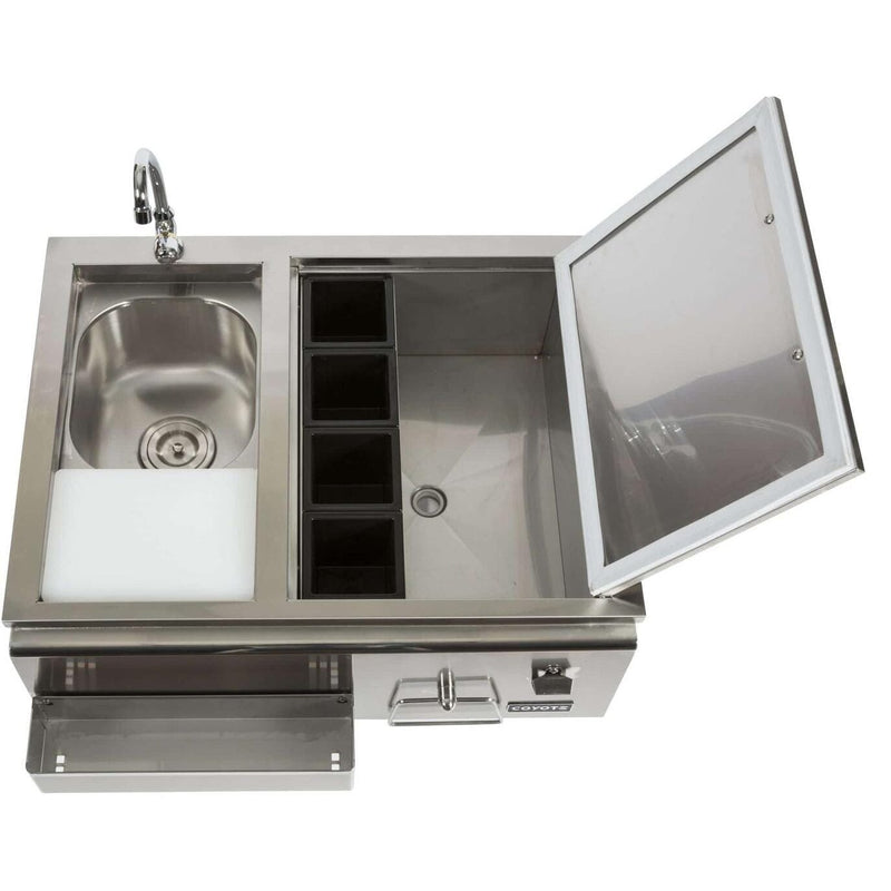 Coyote Refreshment Center w/ Sink, Faucet, DI Cooler - CRC