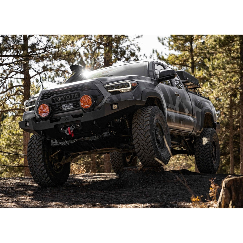 Backwoods Adventure Mods Toyota Tacoma 3rd Gen 2016+ Hi-Lite Overland Front Bumper No Bull Bar