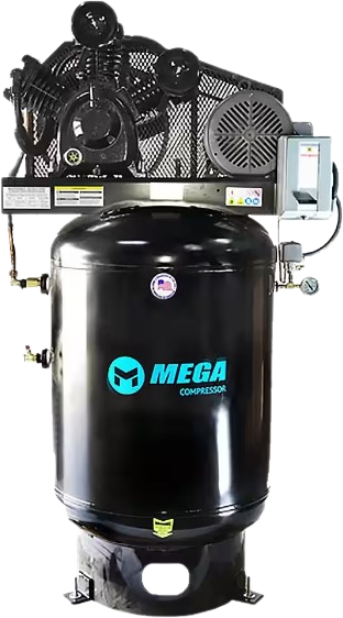 Mega Compressor Air Compressor 120 Gallon 10 HP 175 PSI Electric Start New MP-10120V3-U