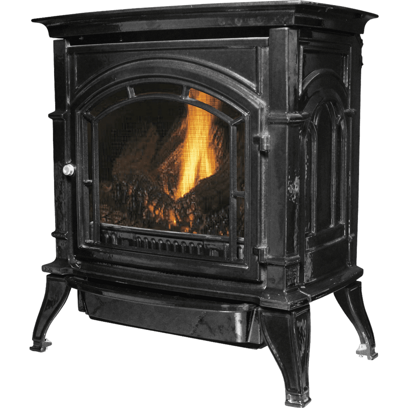 Ashley Hearth AGC500VFN Cast Iron Natural Gas Stove Vent Free 1,500 sq. ft. 32,000 BTU Black New