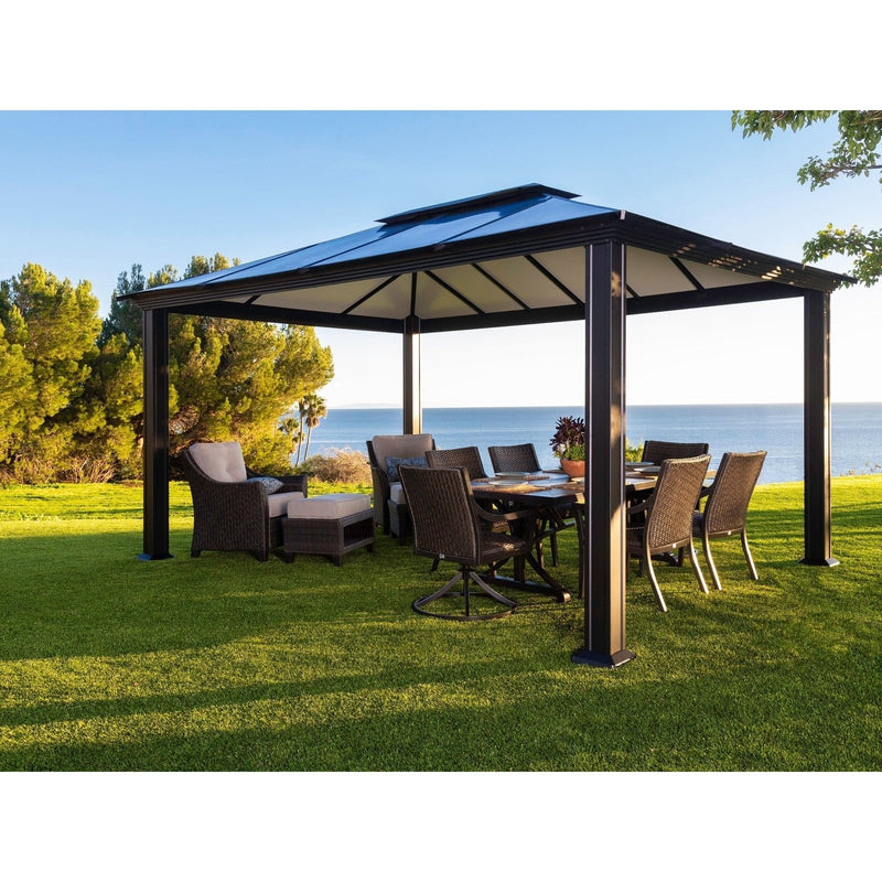 Paragon Outdoor Santa Monica Hard Top Gazebo -GZ3XL - Backyard Provider