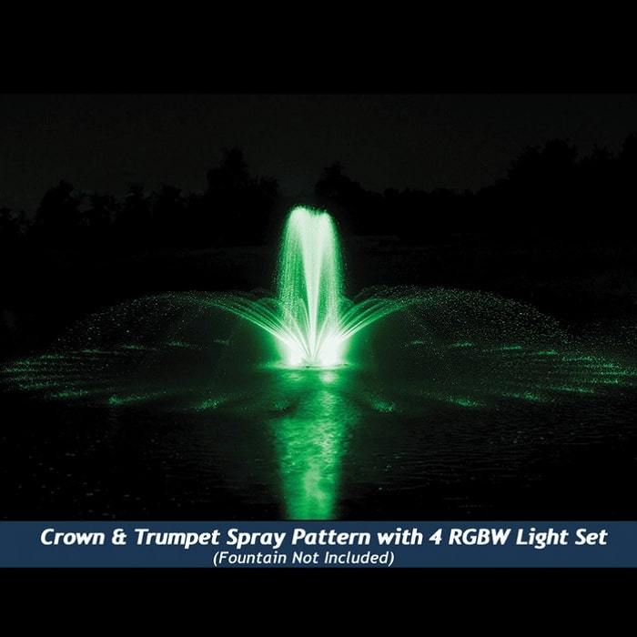 Airmax RGBW Color Changing LED Fountain 4 Light Set