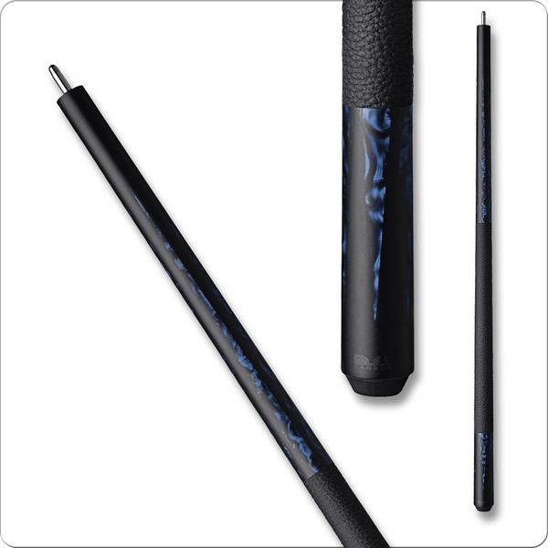 Bull Carbon BCL10 Black and Blue Pearl Pool Cue with Bull Carbon Shaft