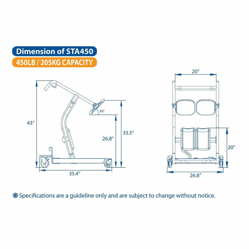 Bestcare STA450 Standing Transfer Aid 450 lbs Capacity New