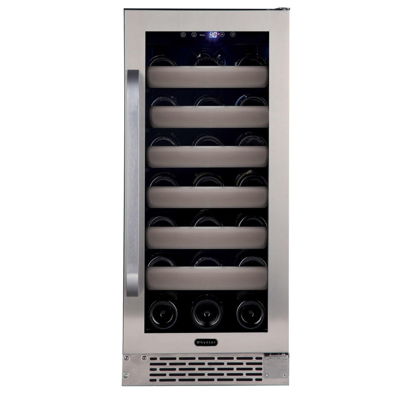 Whynter Elite 33 Bottle Seamless Stainless Steel Door Wine Cooler BWR-331SL