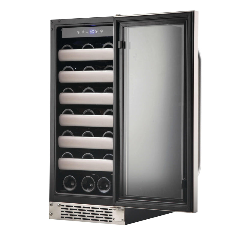 Whynter Elite 33 Bottle Seamless Stainless Steel Door Wine Cooler BWR-331SL