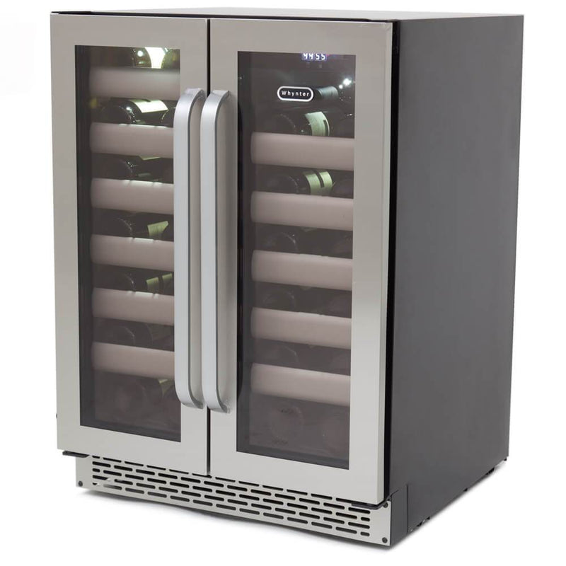 Whynter Elite 40 Bottle Seamless Stainless Steel Door Wine Cooler BWR-401DS