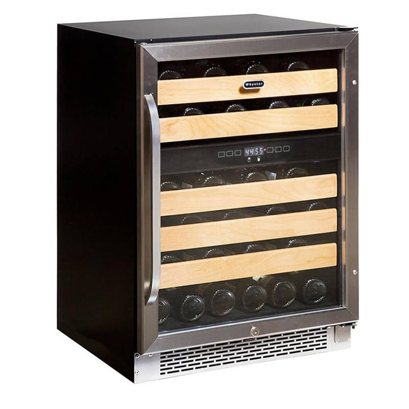 Whynter 46 bottle Dual Temperature Zone Built-In Wine Refrigerator BWR-462DZ