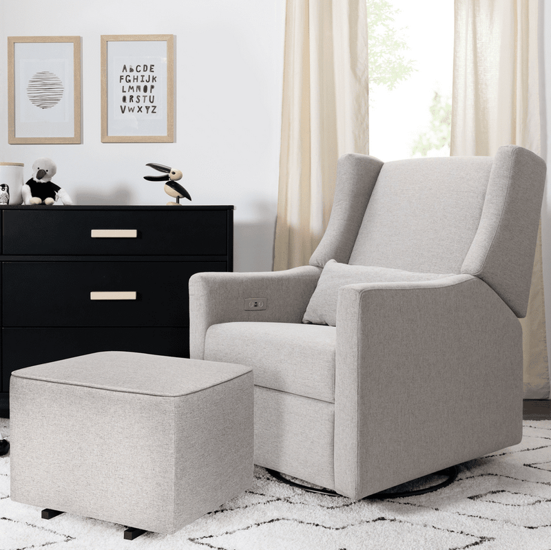 Babyletto Kiwi Electronic Recliner & Swivel Glider in Eco-Performance Fabric with USB Port - Backyard Provider