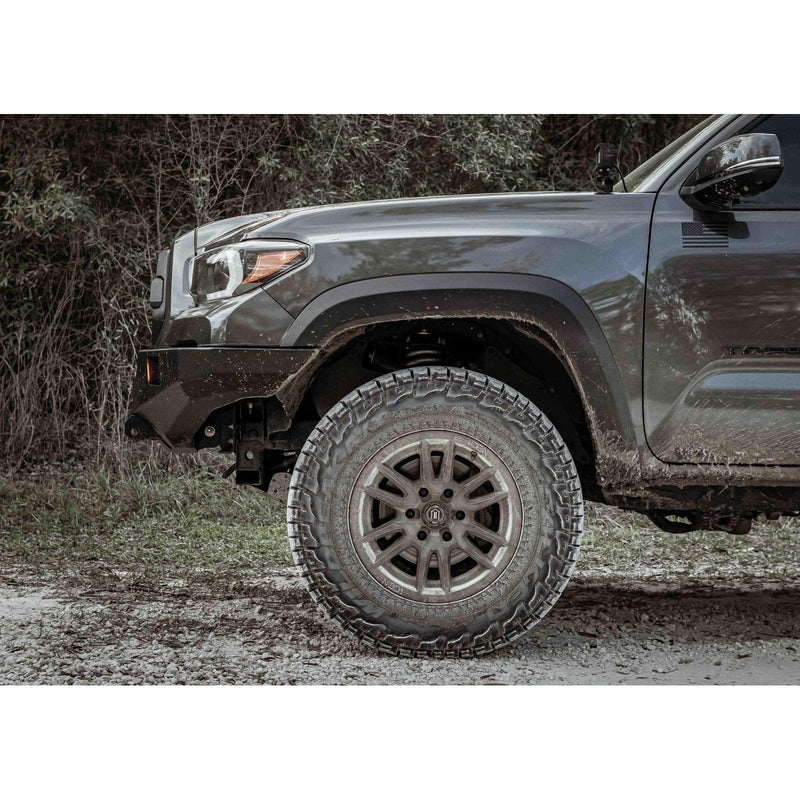 Backwoods Adventure Mods Toyota Tacoma 3rd Gen 2016+ Hi-Lite Overland Front Bumper No Bull Bar