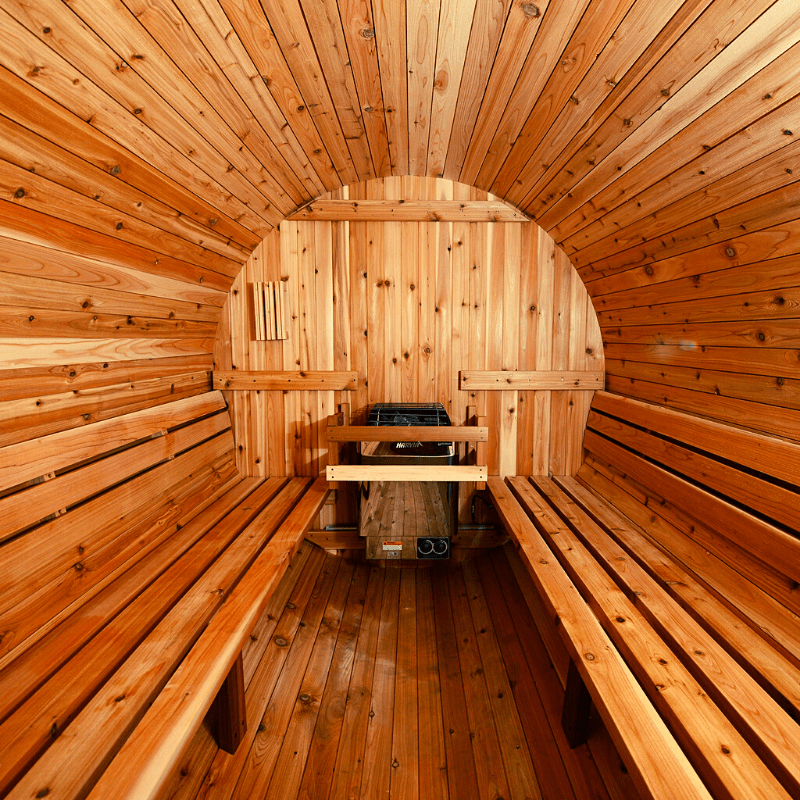 Almost Heaven Vienna Canopy Barrel 2 Person Sauna