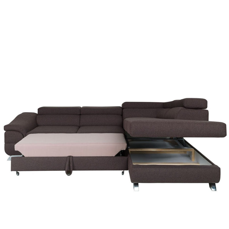 Sectional FULL size Sleeper Sofa BEAU with storage - Backyard Provider