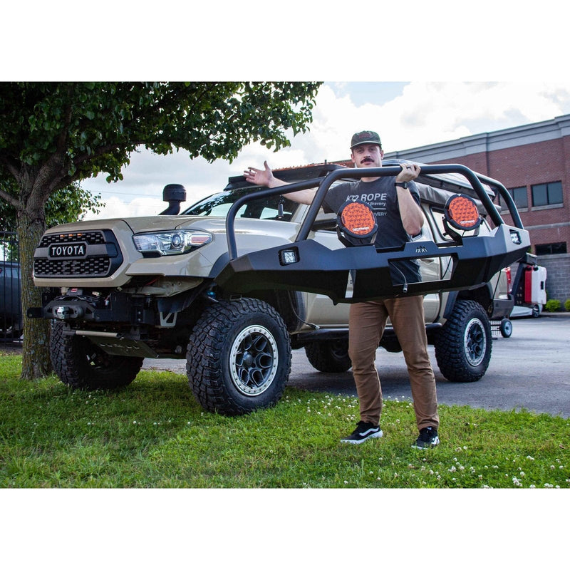 Backwoods Adventure Mods Toyota Tacoma 3rd Gen 2016+ Hi-Lite Overland Front Bumper Bull Bar