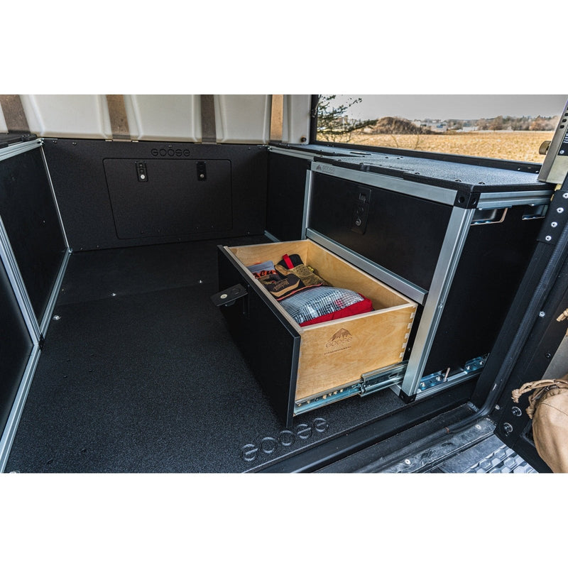 Goose Gear Alu-Cab Canopy Camper V2 - Ford Ranger 2019-Present 4th Gen. - Rear Double Drawer Module - 6' Bed