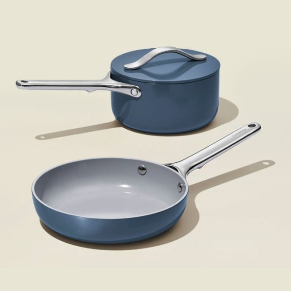 Caraway Deluxe Cookware Set in Navy - Backyard Provider