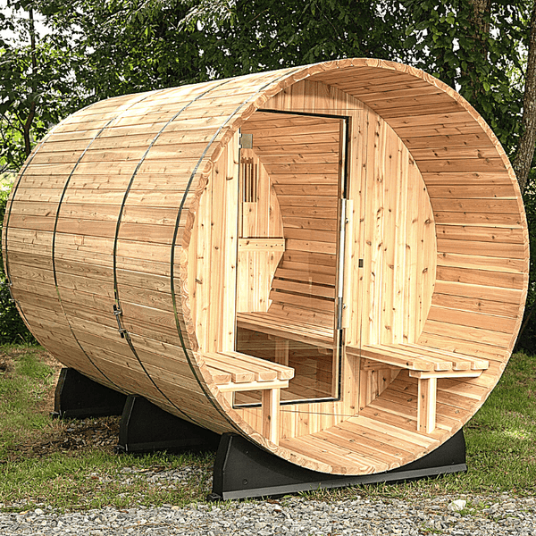 Almost Heaven Charleston 4 Person Canopy Barrel Sauna