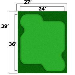 Cimarron Sports 'Par Saver' Putting Green With Premium Symbior Fringe