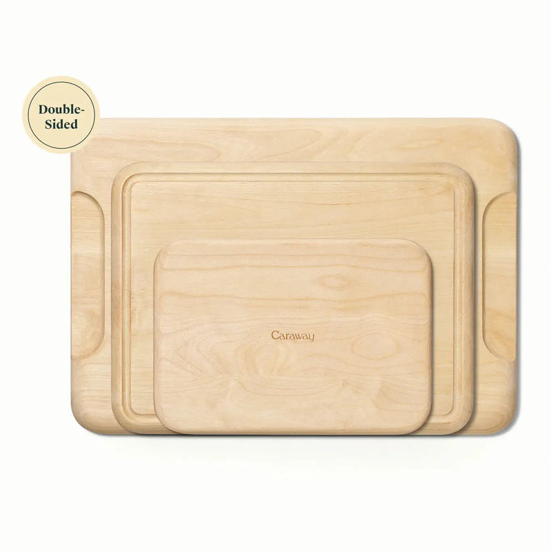 Caraway Prep & Cutting Board Set in Cream - Backyard Provider