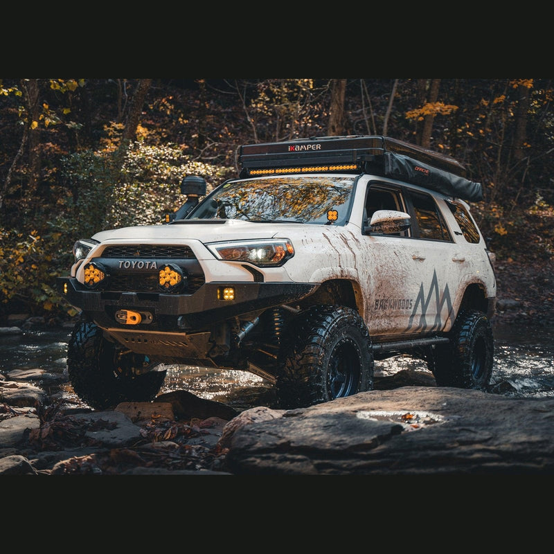 Backwoods Adventure Mods Toyota 4Runner 5th Gen 2014-2022 Hi-Lite Overland Front Bumper No Bull Bar