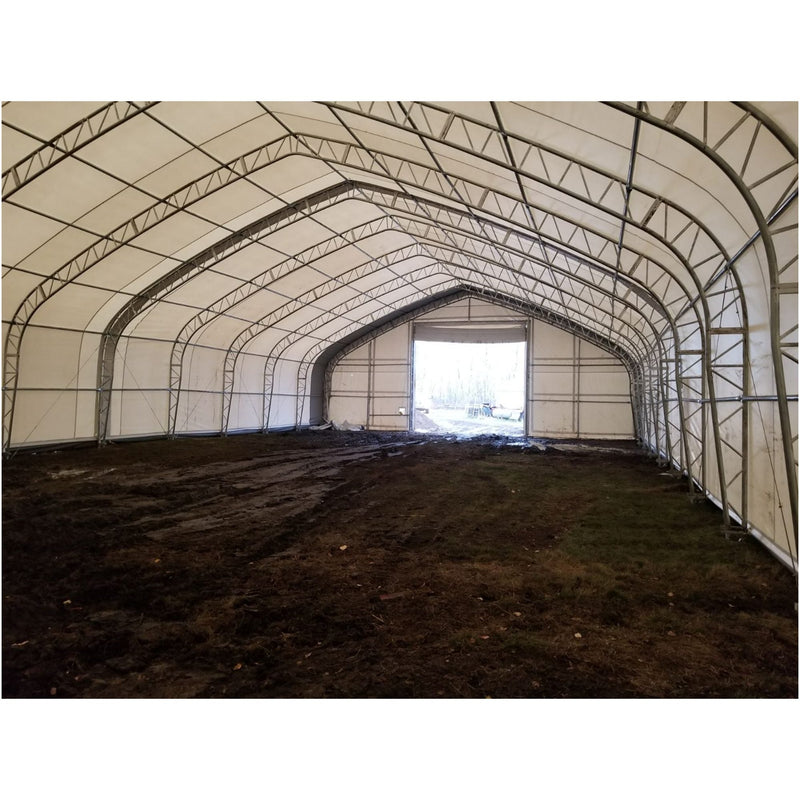 Gold Mountain Double Truss Storage Shelter W50'xL100'xH23'