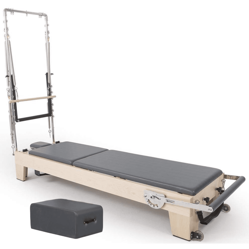 Elina Pilates Elite Wood Reformer Machine with Tower - Backyard Provider