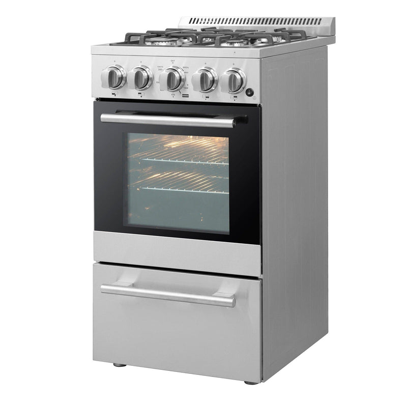 Forno 20″ Chioano Gas Range • 4 Sealed Burners • FFSGS6265-20