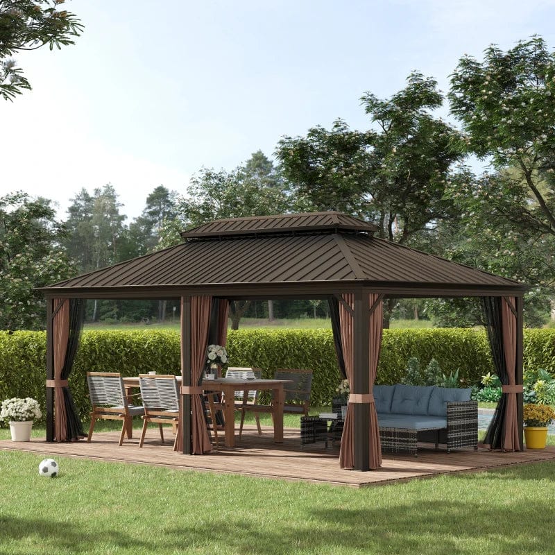 Outsunny 12'x20' Hardtop Gazebo - 84C-204V02