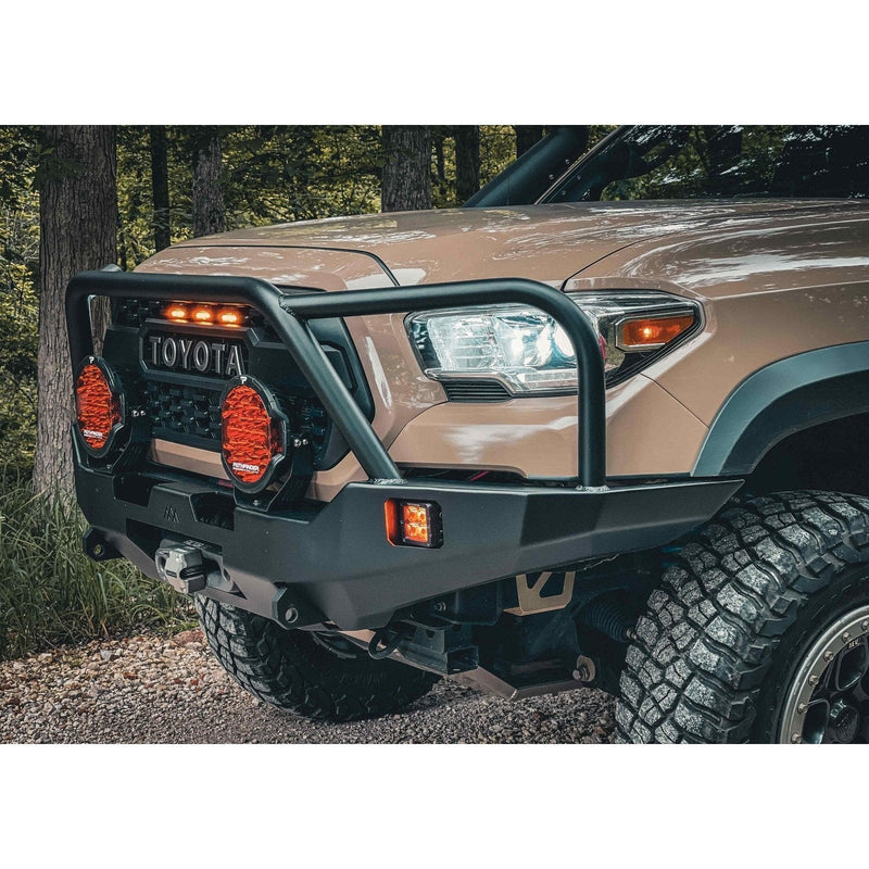 Backwoods Adventure Mods Toyota Tacoma 3rd Gen 2016+ Hi-Lite Overland Front Bumper Bull Bar