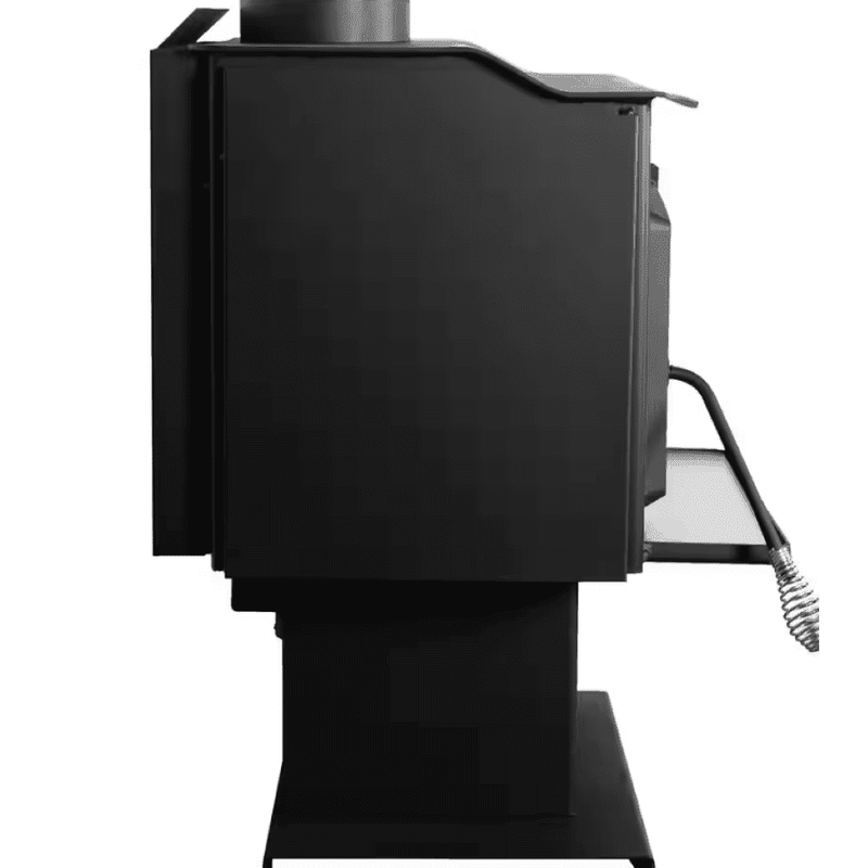 Pleasant Hearth HWS-1200-B Wood Burning Stove 1,200 Sq. Ft. 56,107 BTU Stainless Steel Ash Lip and Blower EPA Certified New