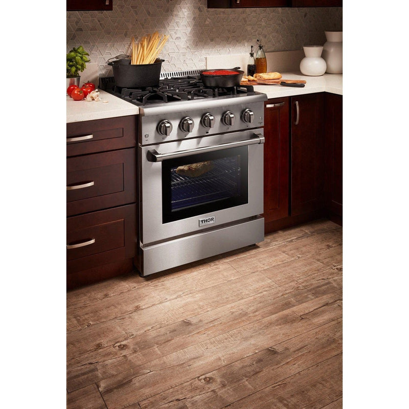 Thor Kitchen 30 in. 4.2 cu. ft. Professional Natural Gas Range in Stainless Steel - HRG3080U