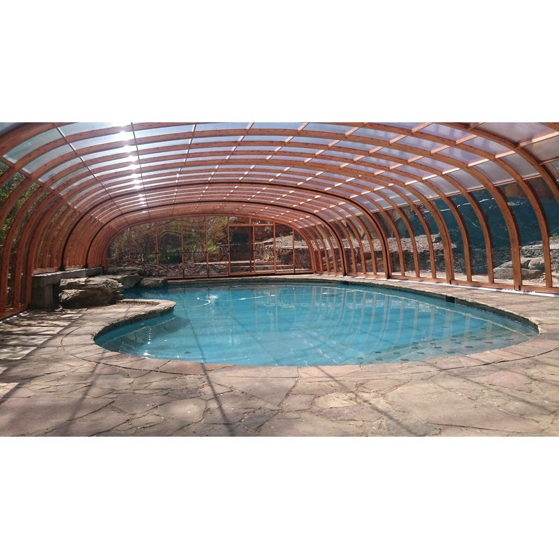 Sunrooms-Enclosures Wide Span Laguna Type III Retractable Pool Enclosure