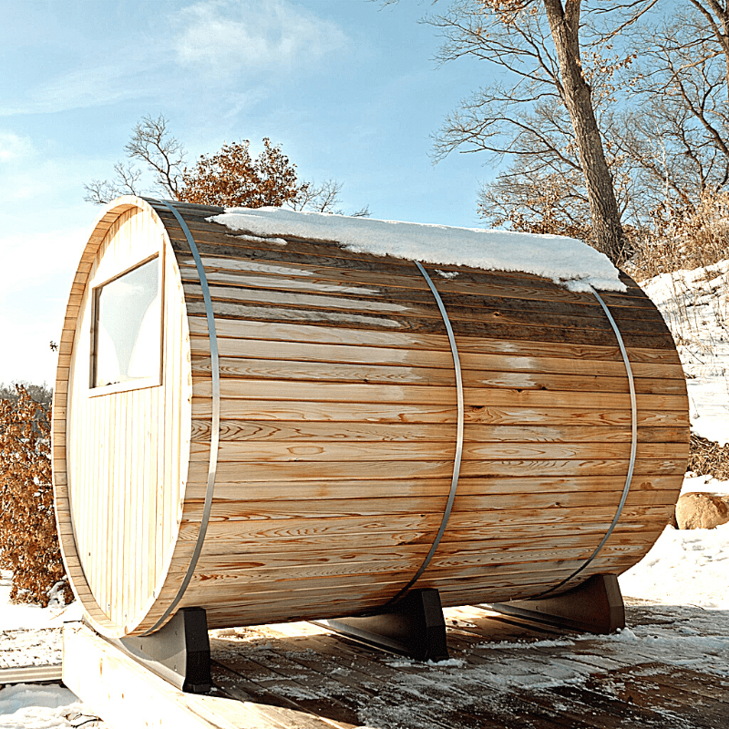 Almost Heaven Huntington Canopy Barrel 6 Person Sauna