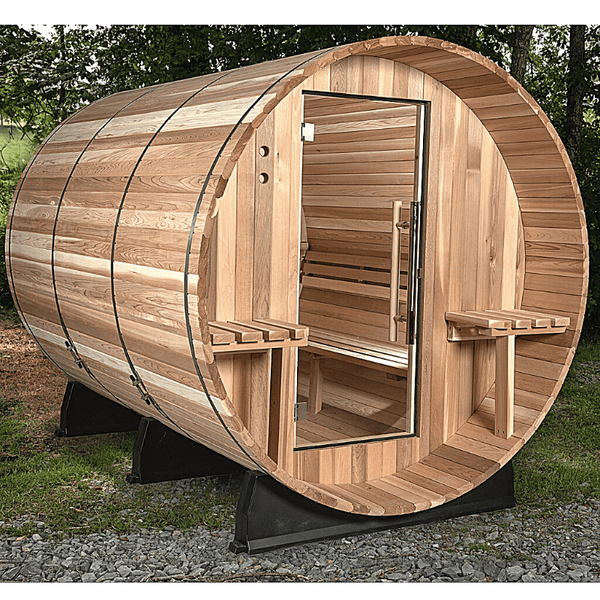 Almost Heaven Huntington Canopy Barrel 6 Person Sauna