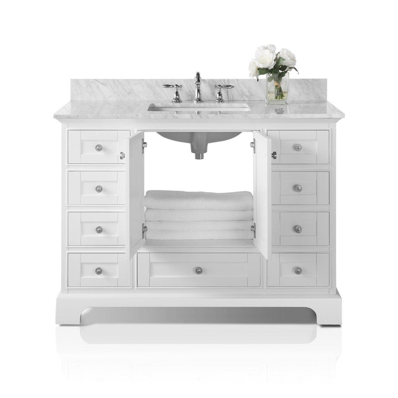 Ancerre Audrey Bathroom Vanity Set - VTS-AUDREY-48-W-CW - Backyard Provider