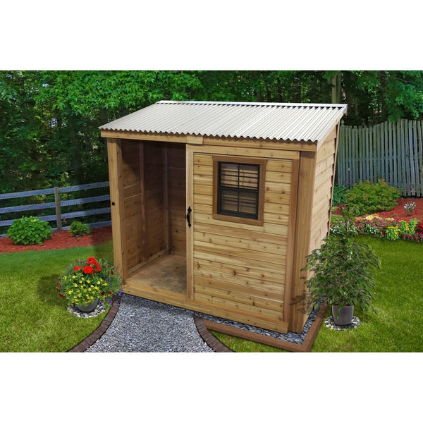 Outdoor Living Today 8'x4' SpaceSaver with Sliding Door - KIT-SS84-SLIDER