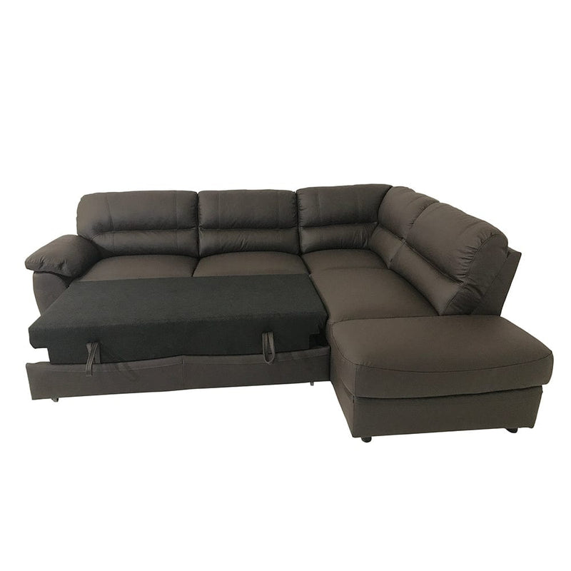 Maxima House Sectional Sleeper BALTICA Natural Leather Sofa with storage, SALE - Backyard Provider