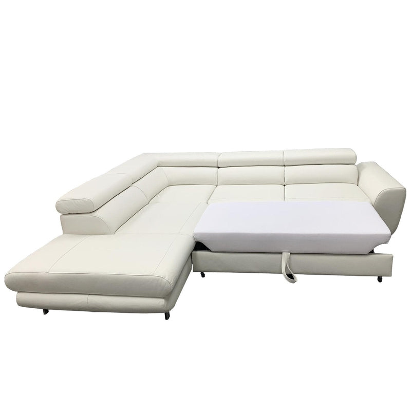 Leather Sectional Sleeper Sofa PIANO - Backyard Provider