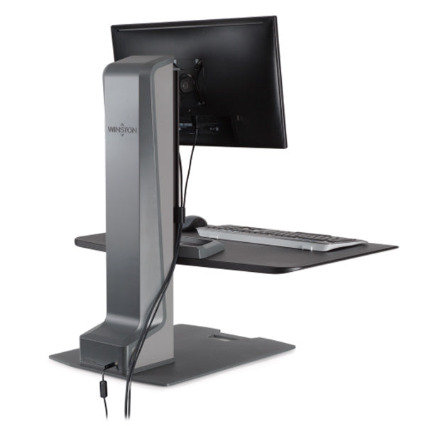 Innovative Winston E Single Monitor Electric Sit Stand Workstation