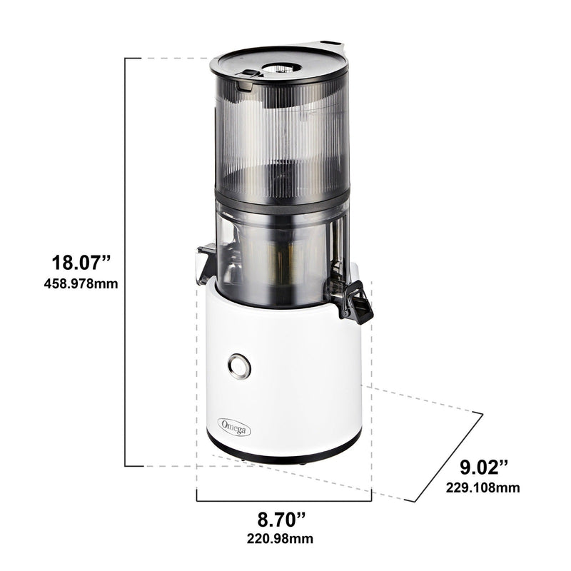 Omega Effortless™ Batch Juicer, 2L Capacity, in White JC2022WHT11