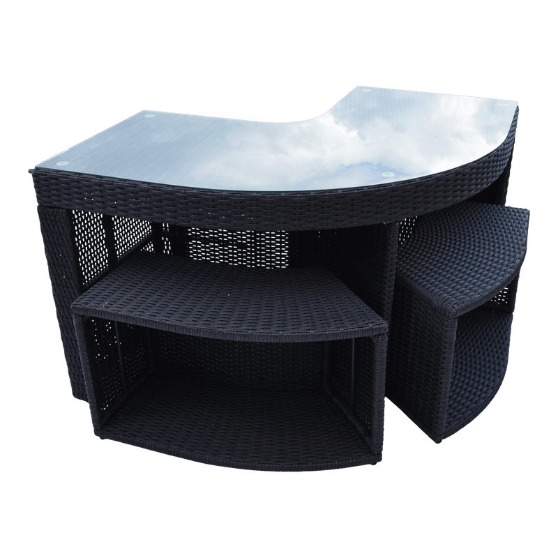 Canadian Spa Corner Bar Set - Square Surround Furniture