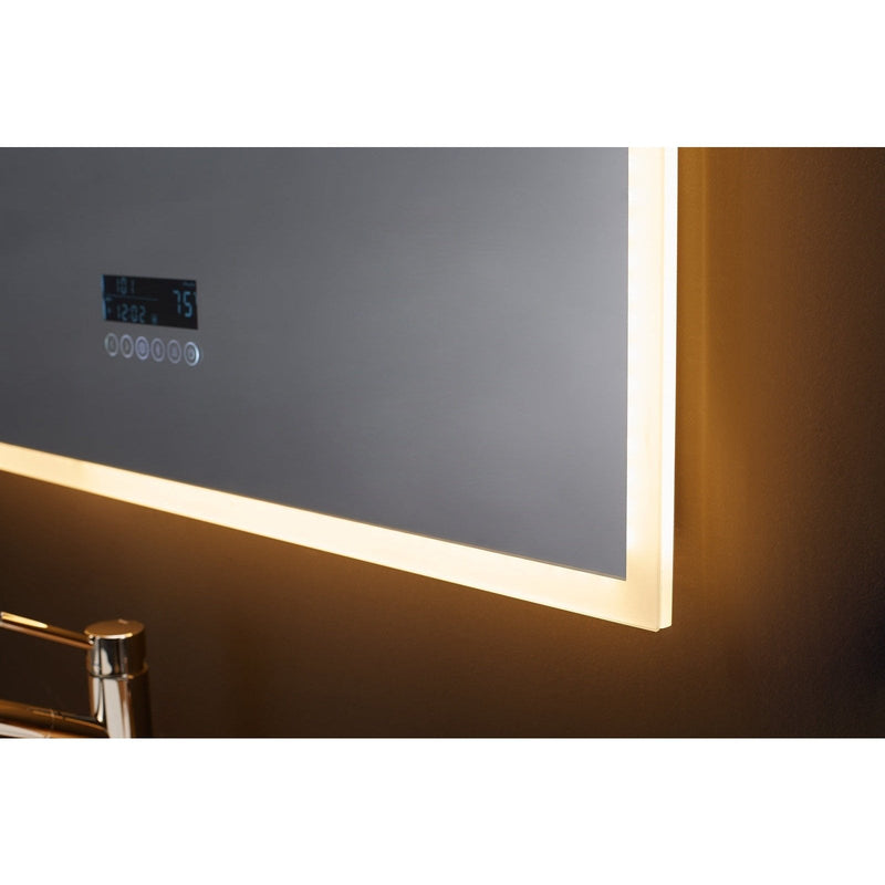 Ancerre Immersion LED Lighted Bathroom Vanity Mirror with Bluetooth, Defogger, and Digital Display - LEDM-IMMERSION-24 - Backyard Provider