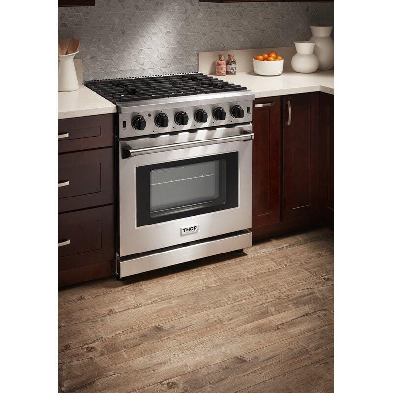 Thor Kitchen 30 in. Propane Gas Range, 36 in. Refrigerator, 24 in. Dishwasher, AP-LRG3001ULP-2