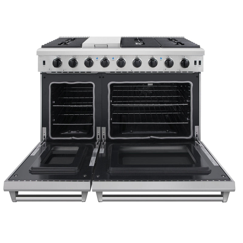 Thor Kitchen 48 in. Propane Gas Range 4 Piece Professional Appliance Package, AP-LRG4807ULP-3