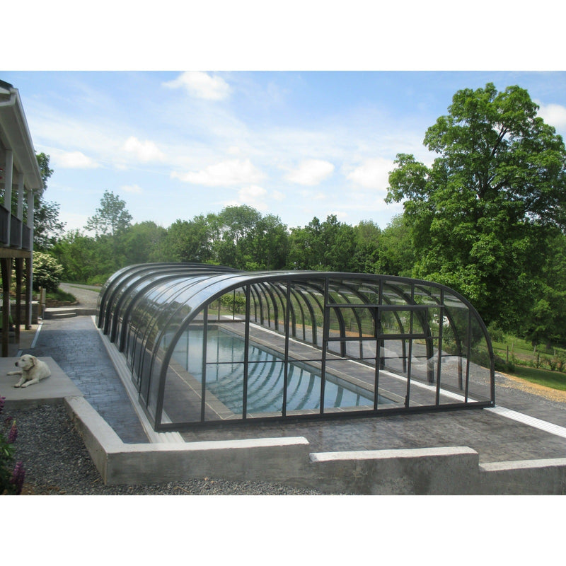 Sunrooms-Enclosures Wide Span Laguna Type VI Retractable Pool Enclosure